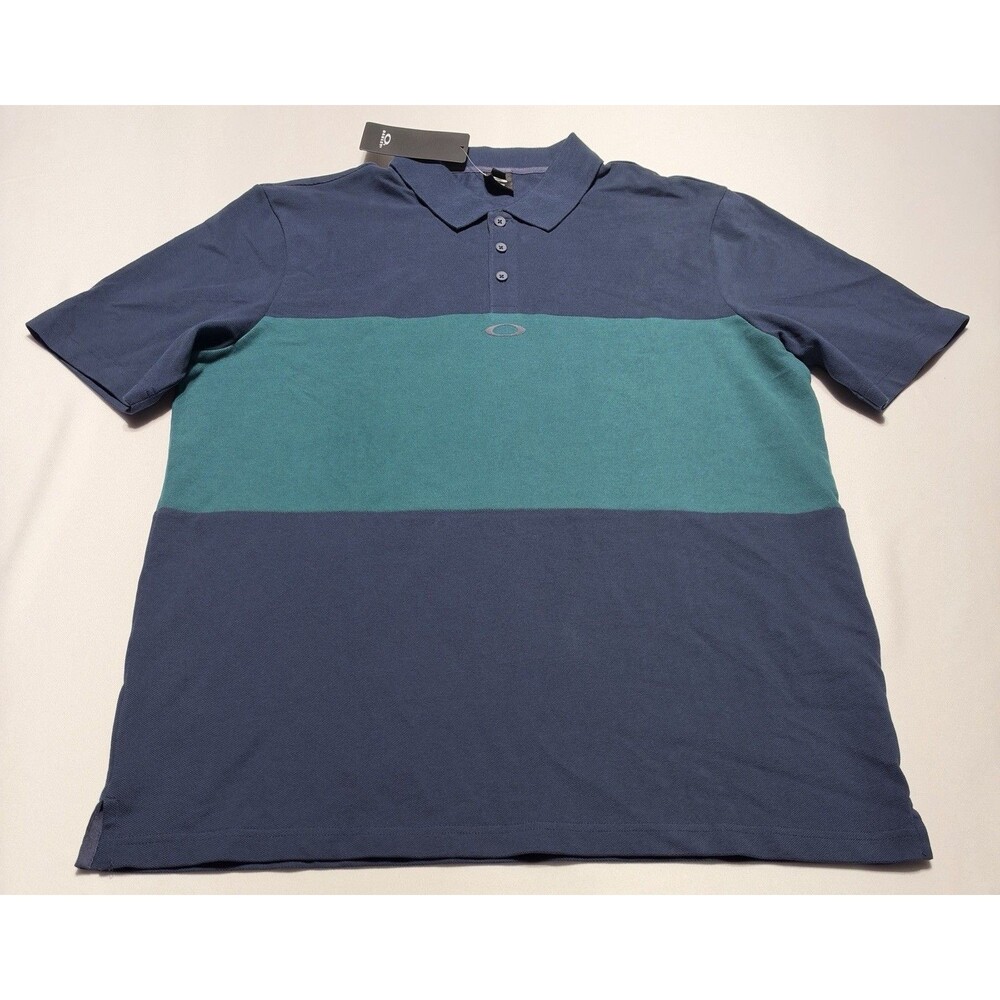 Oakley Polo Golf Shirt Men's Size XL Colorblock Performance Casual Preppy NWT